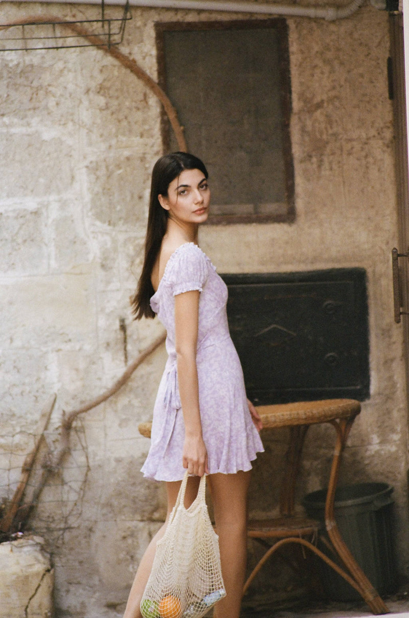 Bella Mini Dress in Lilac